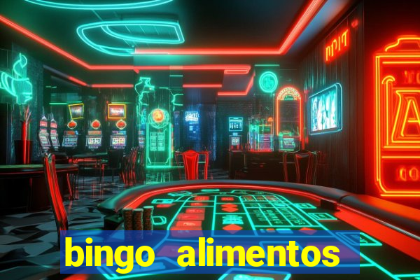 bingo alimentos para imprimir